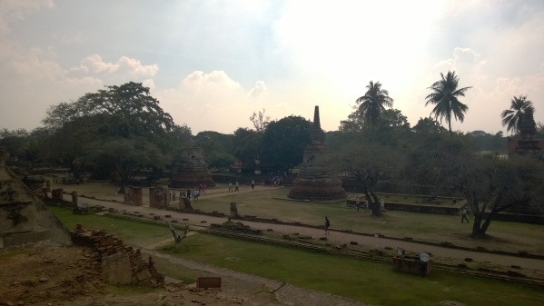 Reruntuhan kota Ayutthaya.